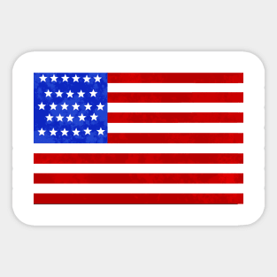 'Merican flag Sticker